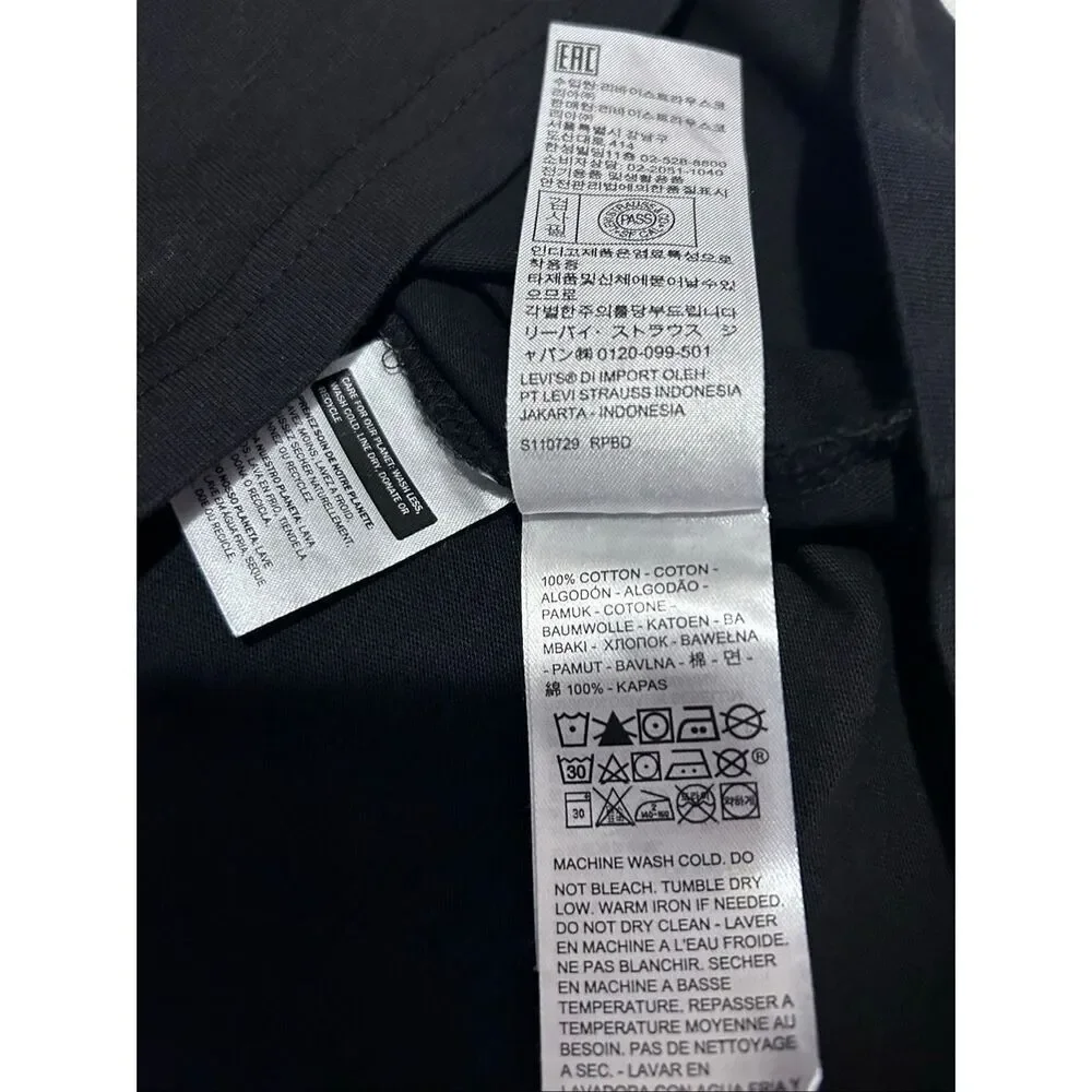 Levi’s Worldwide Hoodie Lightweight Pullover Black Men’s Size L NWT
